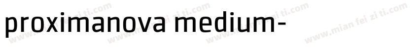 proximanova medium字体转换